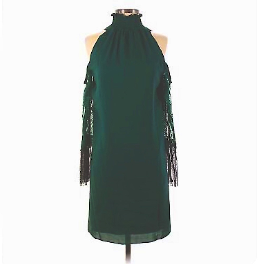 NWT Mika & Gali Women Green Casual Dress XS